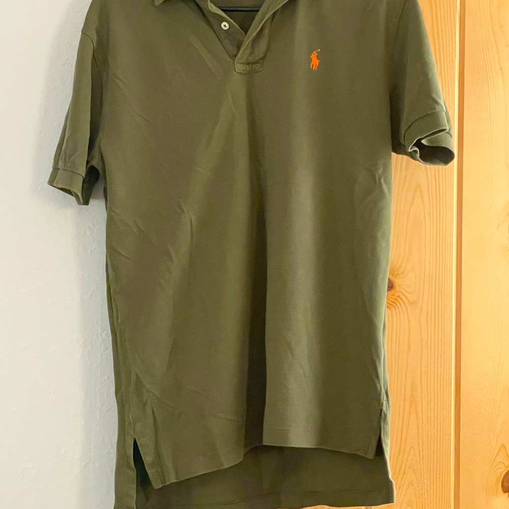 Polo by Ralph Lauren Men’s Khaki Green Polo Shirt EUC